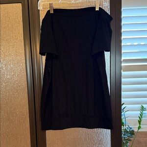 Off-Shoulder Black Top